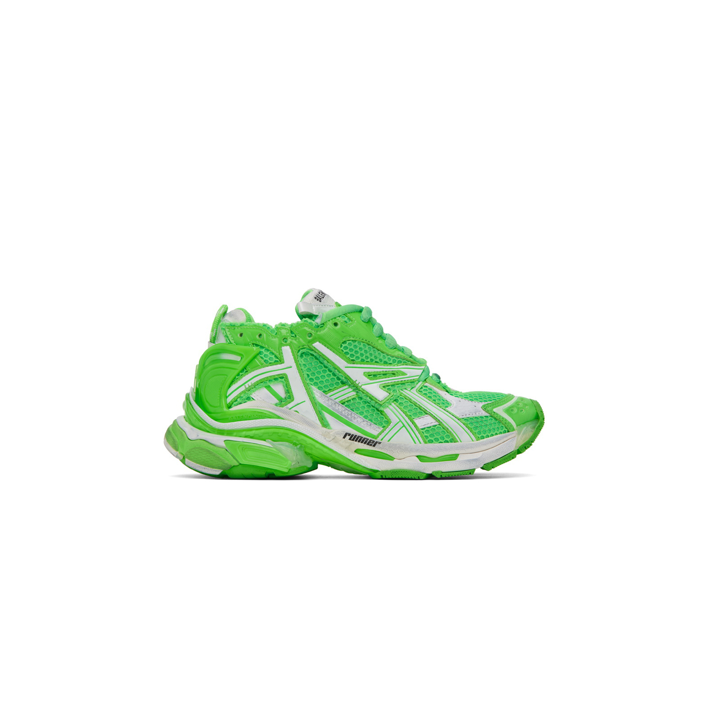 Ba*len*cia*ga green runner sneakers 677402w3rbm3590